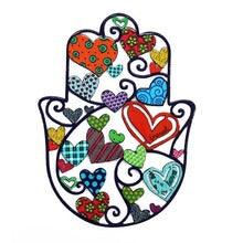 Medium Enamel Lacquer Hamsa Hearts