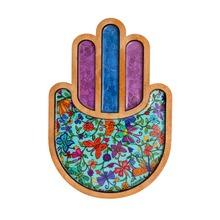 Large Wood Hamsa Butterflies