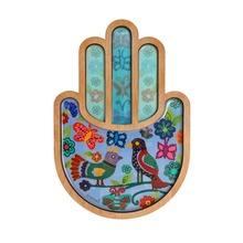 Large Wood Hamsa Birds