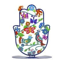 Emanuel Laser Cut Hand Painted Standing/Hanging Art Large Multicolor Birds