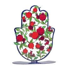 Emanuel Laser Cut Hand Painted Standing/Hanging Art Large Red Pomegranate