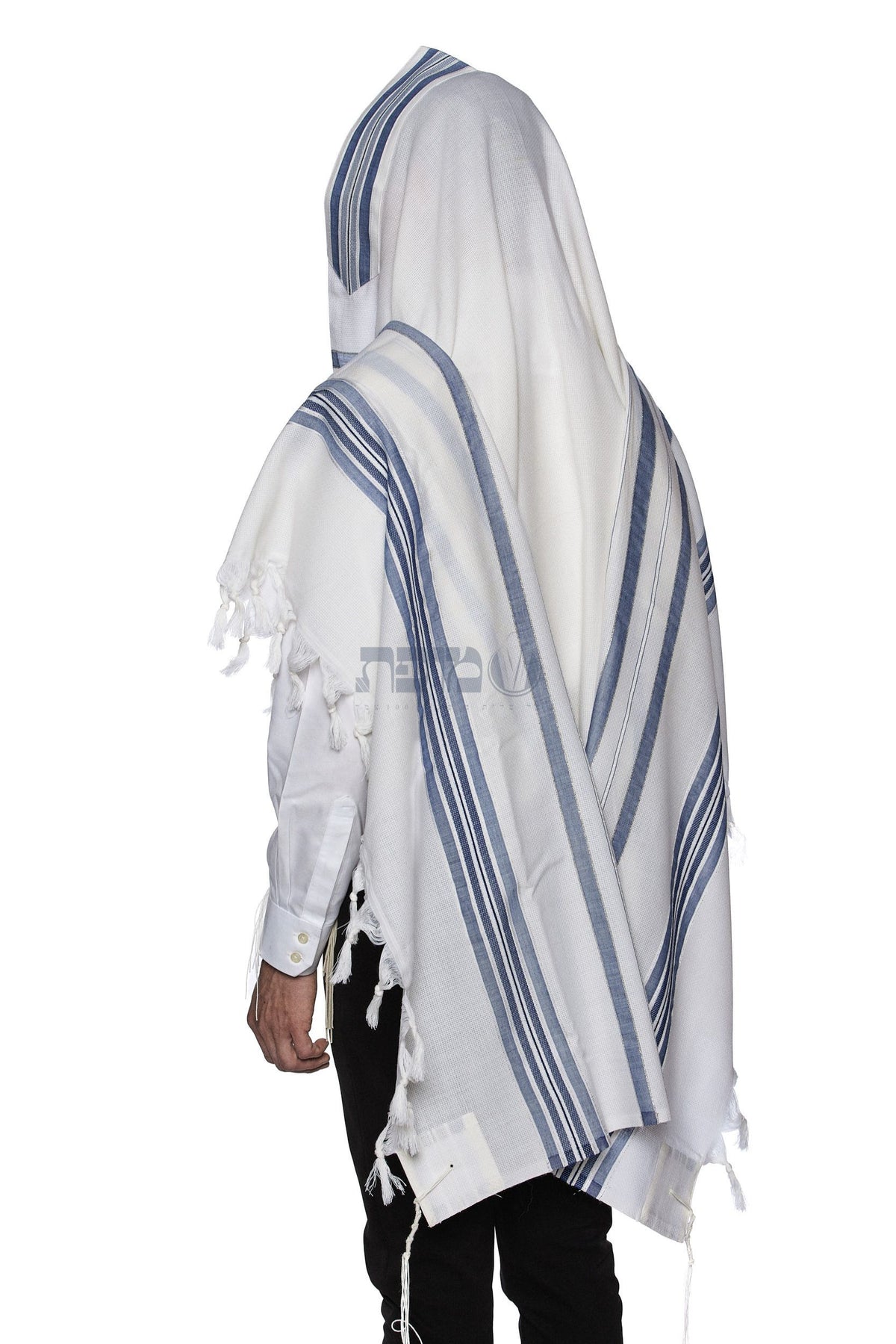 Mofet Wool Tallit - Lamenatzach/Non-Slip Weave Design