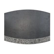 Emanuel Porcelain Challah Board-Jerusalem Cutout Gray