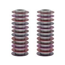 Emanuel Candlesticks with-Anodized Discs Maroon