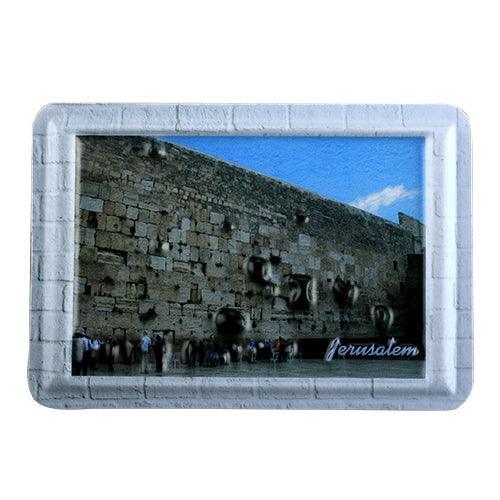 Plastic  Bold Magnet 8x6 Cm, The Western Wall In Jerusalem