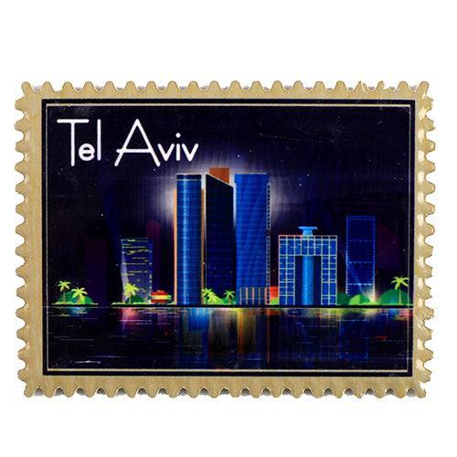 Ceramic Magnet 8x6 Cm - Tel Aviv