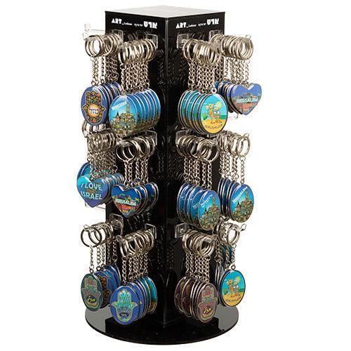 Full Display Of Metal With Epoxy Key Holder - 120 Pcs