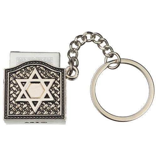 Key Holder 3 cm with Tehilim- Magen David