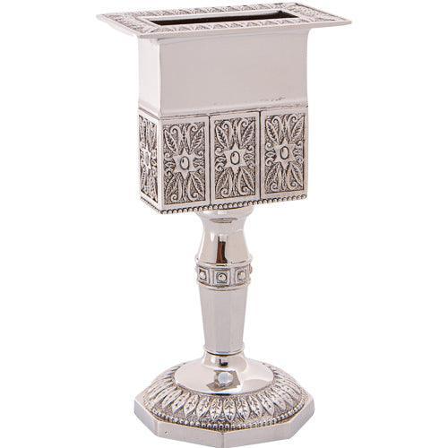 Nickel Octagon Havdalah Candle 14 Cm