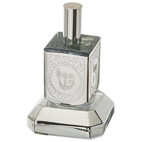 Crystal Dreidel "N.G.H.SHAM" 11 cm - Silver