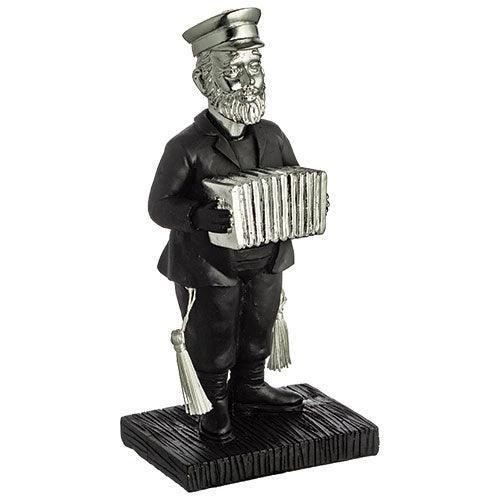 Polyresin Kleizmer Playing Accordion 17 cm