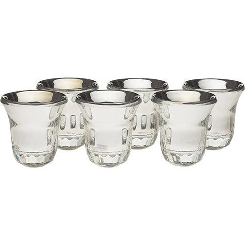 Crystal Liquer Set with 6 Cups - 6 cm