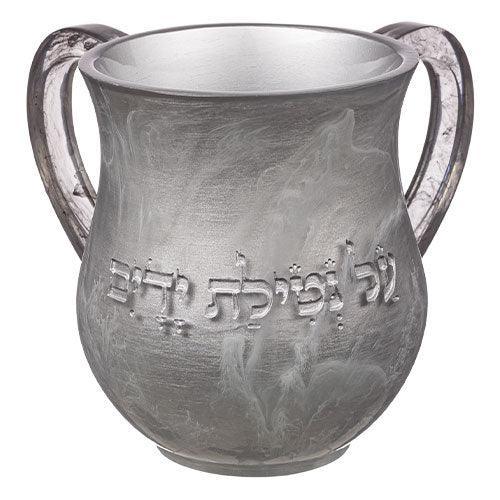 Polyresin Washing Cup 14 cm - Silver