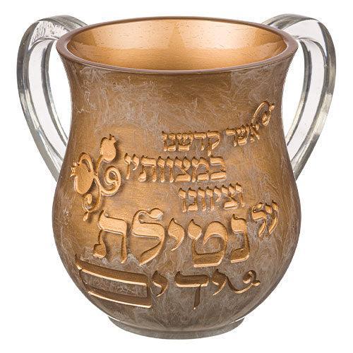 Polyresin Washing Cup 14 cm - Gold
