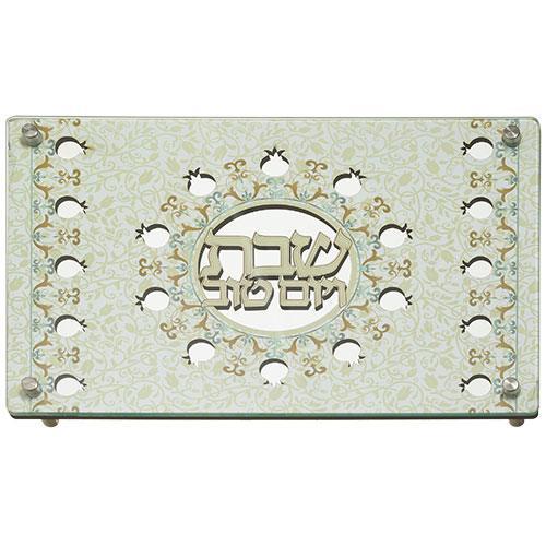 Laser Cut Challah Tray 37*25 cm, Pomegranate