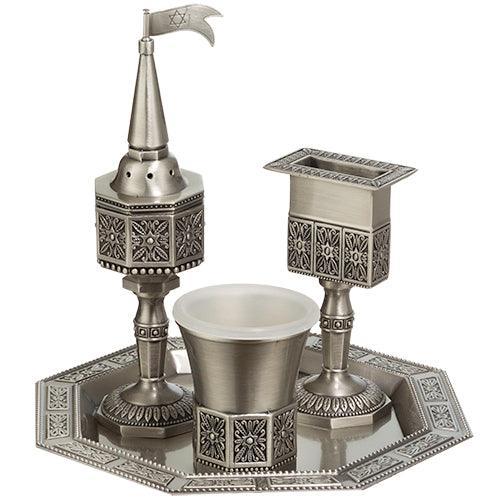 Pewter Havdalah Set 3 Pcs