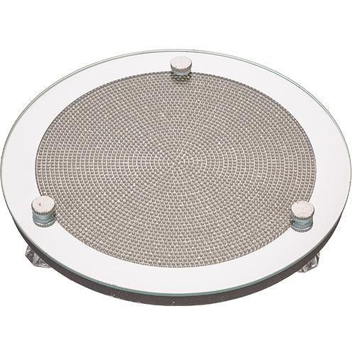 Elegant Round Glass for Candlesticks 24 cm