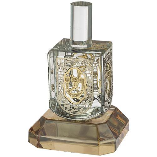 Crystal Dreidel 11 cm With Metal Plaque-