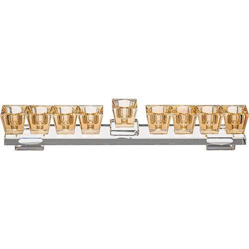 Crystal Elegant Hanukkiah 28x7 cm