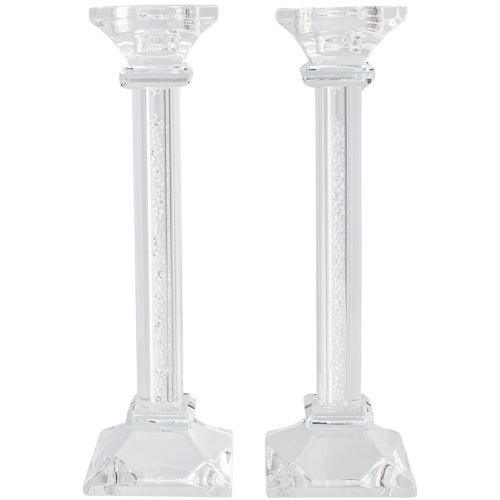 Crystal Candlesticks 23cm