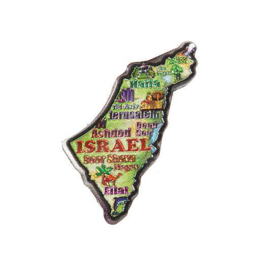 Epoxy Magnet 5 Cm- Israel Map, English