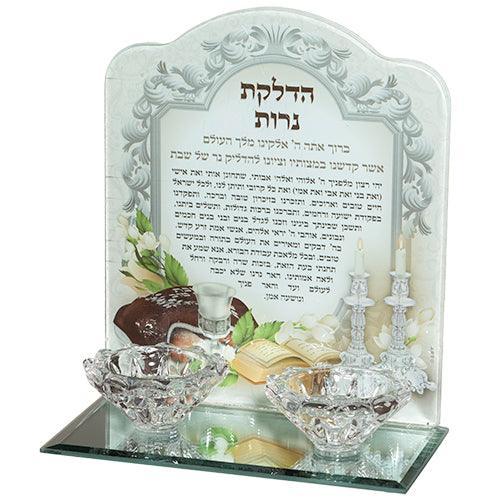 Glass Candlesticks 18.5*16.5 Cm- Brown