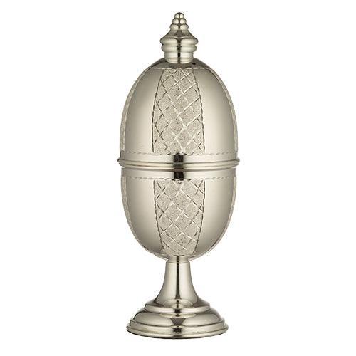 Elegant Etrog box with silver coating 24.5 cm