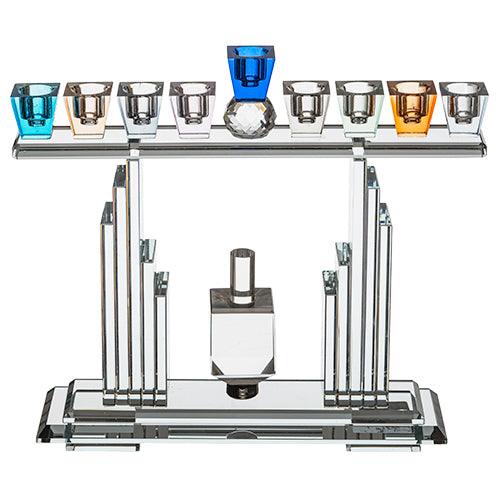 Colorful Crystal Menorah 13*27 cm