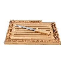 Wood Challah Board with Knife Insert