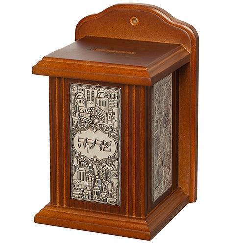 Wood Tzedakah Box 18*11 cm