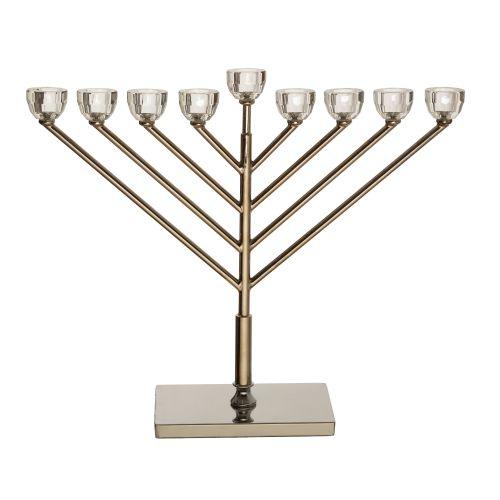 Chabad Menorah With Crystal 40cm.