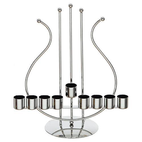 Metal "string" Hanukiah- 29 Cm