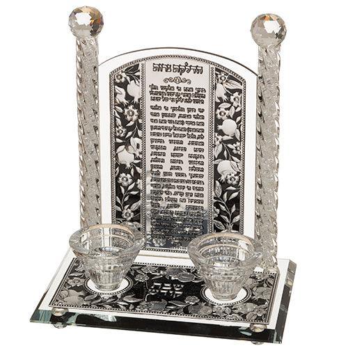 Crystal Pomegranate Candlesticks 24 Cm- Candle Lighting