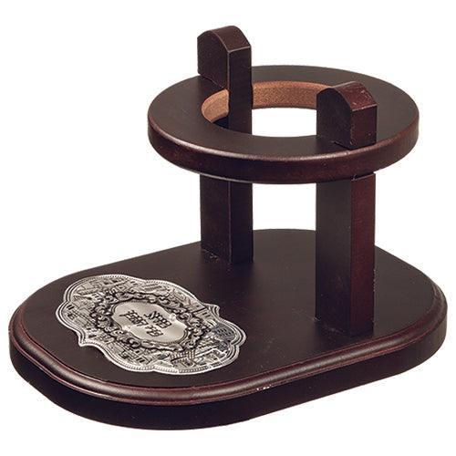 Brown Wine Bottle Holder 17*15 Cm With Plaque