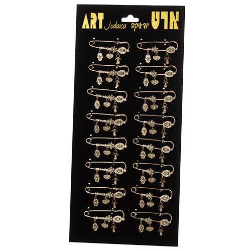 Full Stand : Baby Boy & Girl Hamsas Pins, Assorted (16)