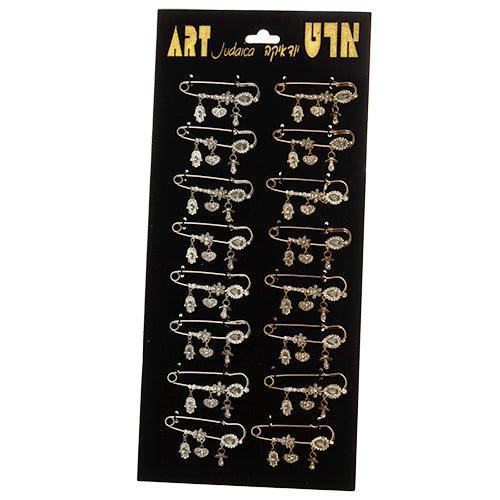 Full Stand : Baby Boy & Girl Hamsas Pins, Assorted (16)