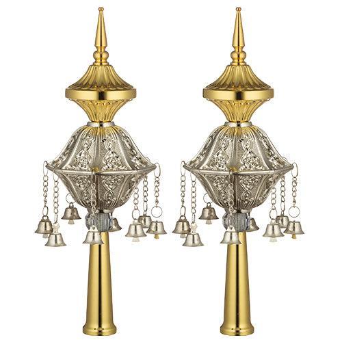Pair Of Rimonim For Thorah  32 Cm