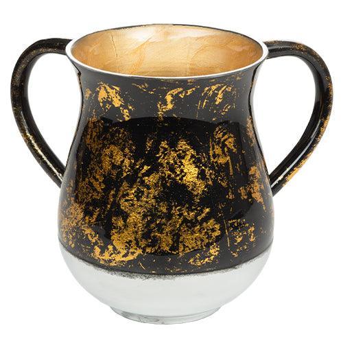 Aluminium Washing Cup 13 cm - Black and Gold