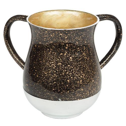 Aluminium Washing Cup 13 cm - Black and Gold