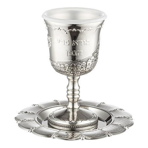 NICKEL KIDDUSH CUP 13 CM contain 100ml / 3.4oz
