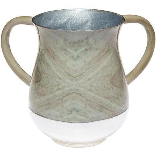 Aluminium Washing Cup 13 cm - Marble texture