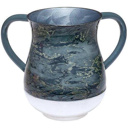 Aluminium Washing Cup 13 cm - Marble texture