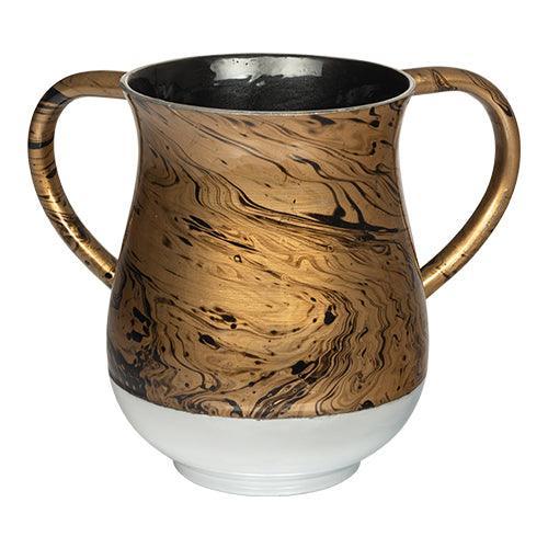 Aluminium Washing Cup 13 cm - Marble texture