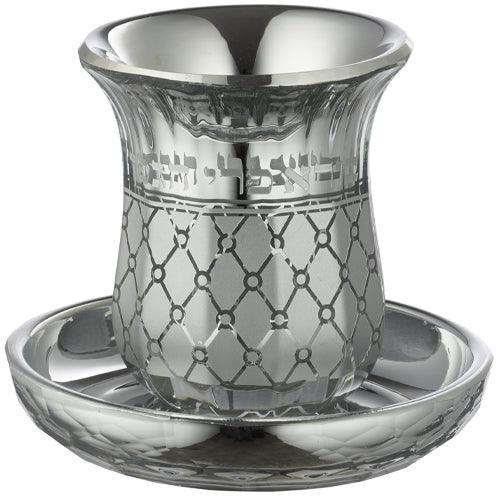 Crystal Kiddush Cup 9 cm- without stem contain 100ml / 3.4oz