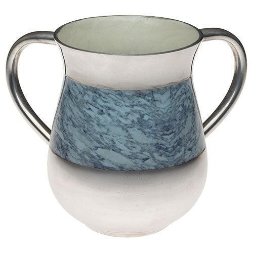 Aluminium Washing Cup 13 cm - White Marble