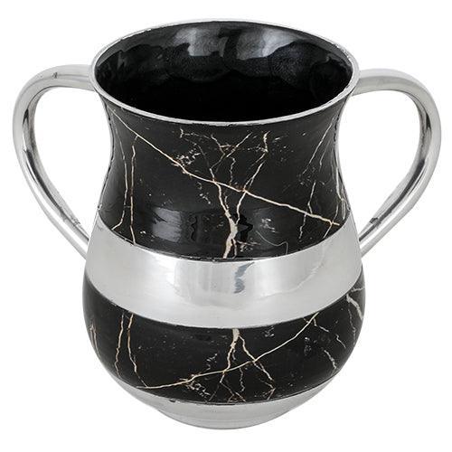 Aluminium Washing Cup 13 cm - Black Marble