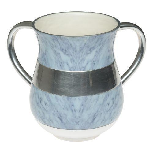 Aluminium Washing Cup 13 cm - White Marble