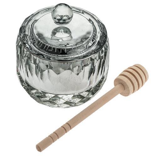 Elegant Crystal Honey Dish 7 Cm