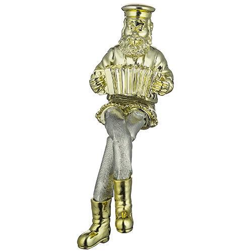 Polyresin Hassidic Figurine, Cloth Legs 14 cm- Accordion