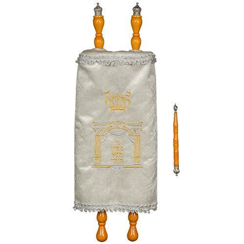 PA ASHKENAZ TORAH BOOK 40 CM WHITE- VILNA GATE